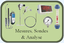 Sonde de température, apparails de mesures et controles, manomètres, ...